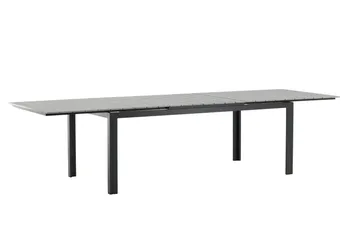 Levels Förlängningsbart Matbord Utomhus 224-324 cm - Grå/Svart - Utemöbler - Trädgårdsbord & Utebord - Matbord ute