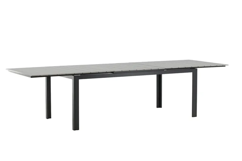 Levels Förlängningsbart Matbord Utomhus 224-324 cm - Grå/Svart - Utemöbler - Trädgårdsbord & Utebord - Matbord ute