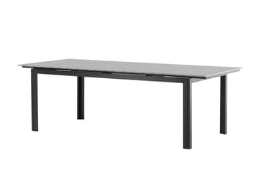 Levels Förlängningsbart Matbord Utomhus 224-324 cm - Grå/Svart - Utemöbler - Trädgårdsbord & Utebord - Matbord ute