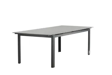 Levels Förlängningsbart Matbord Utomhus 224-324 cm - Grå/Svart - Utemöbler - Trädgårdsbord & Utebord - Matbord ute