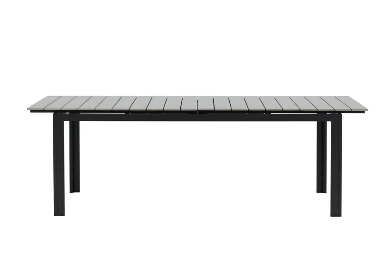 Levels Förlängningsbart Matbord Utomhus 224-324 cm - Grå/Svart - Utemöbler - Trädgårdsbord & Utebord - Matbord ute