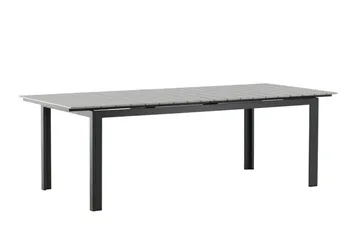 Levels Förlängningsbart Matbord Utomhus 224-324 cm - Grå/Svart - Utemöbler - Trädgårdsbord & Utebord - Matbord ute