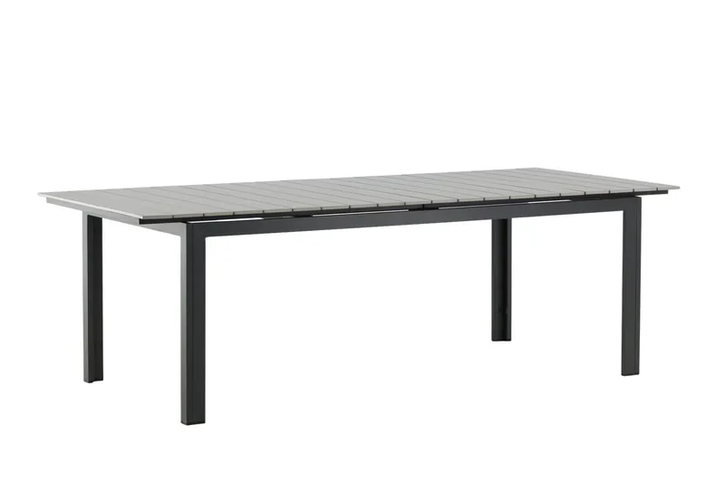 Levels Förlängningsbart Matbord Utomhus 224-324 cm - Grå/Svart - Utemöbler - Trädgårdsbord & Utebord - Matbord ute