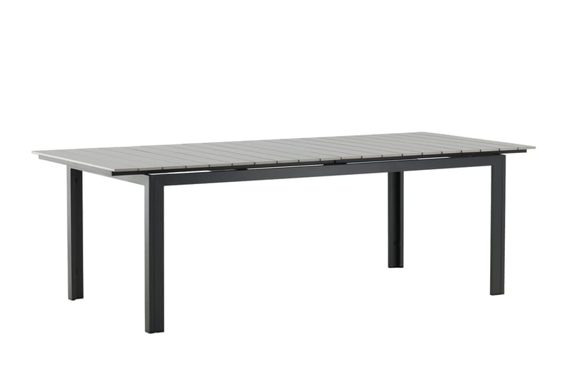 Levels Förlängningsbart Matbord Utomhus 224-324 cm - Grå/Svart - Utemöbler - Trädgårdsbord & Utebord - Matbord ute