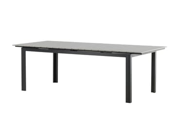 Levels Förlängningsbart Matbord Utomhus 224-324 cm - Grå/Svart - Utemöbler - Trädgårdsbord & Utebord - Matbord ute