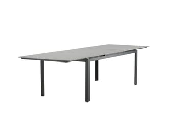 Levels Förlängningsbart Matbord Utomhus 224-324 cm - Grå/Svart - Utemöbler - Trädgårdsbord & Utebord - Matbord ute