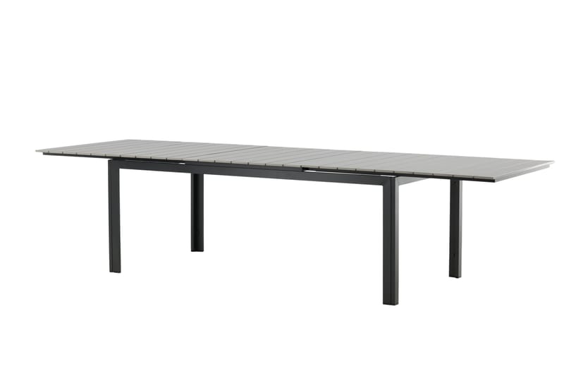 Levels Förlängningsbart Matbord Utomhus 224-324 cm - Grå/Svart - Utemöbler - Trädgårdsbord & Utebord - Matbord ute