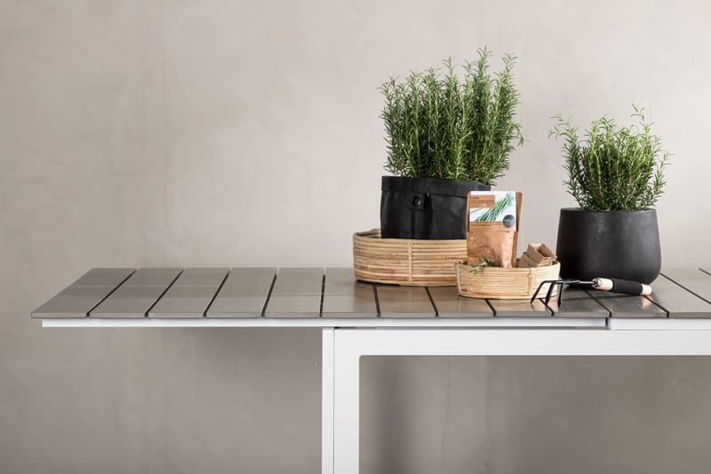 Levels Förlängningsbart Matbord Utomhus 224-324 cm - Grå/Vit - Utemöbler - Trädgårdsbord & Utebord - Matbord ute