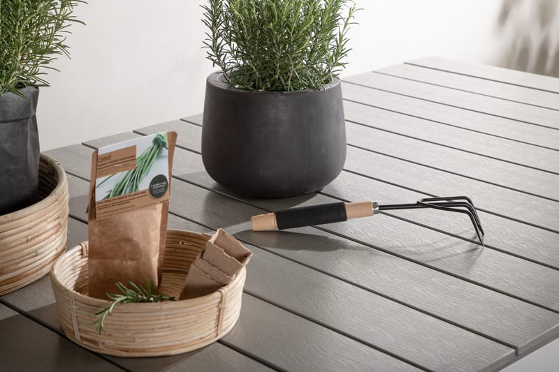 Levels Förlängningsbart Matbord Utomhus 224-324 cm - Grå/Vit - Utemöbler - Trädgårdsbord & Utebord - Matbord ute