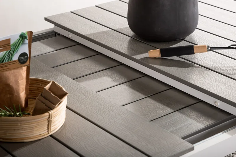 Levels Förlängningsbart Matbord Utomhus 224-324 cm - Grå/Vit - Utemöbler - Trädgårdsbord & Utebord - Matbord ute