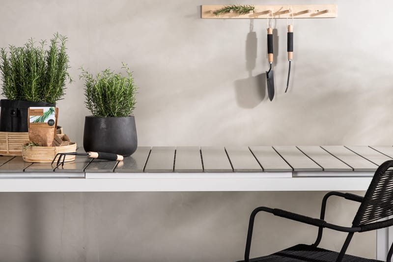 Levels Förlängningsbart Matbord Utomhus 224-324 cm - Grå/Vit - Utemöbler - Trädgårdsbord & Utebord - Matbord ute