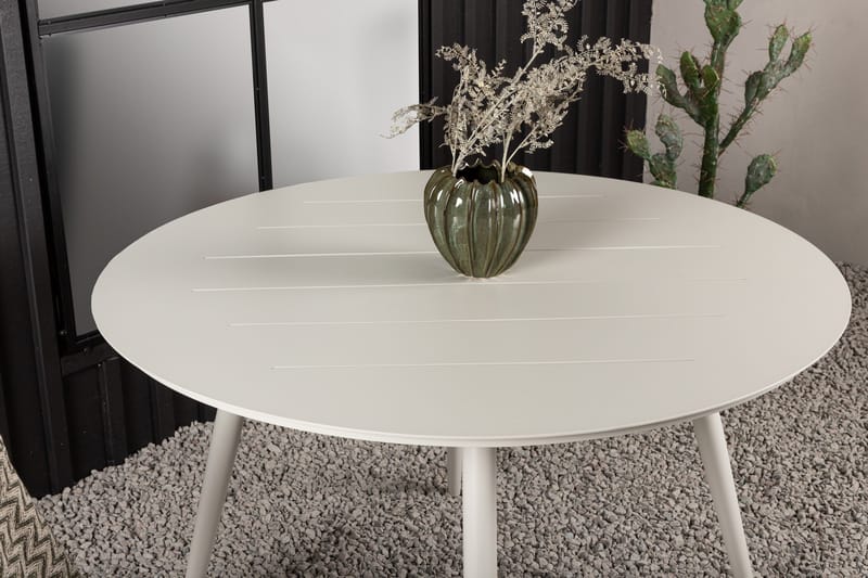 Lina Matbord Utomhus 120 cm Rund - Beige - Utemöbler - Trädgårdsbord & Utebord - Matbord ute