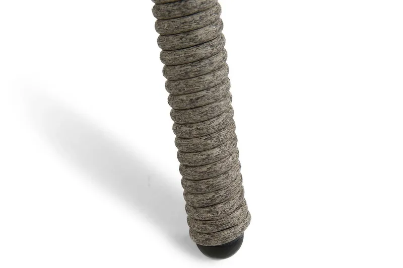 Marcus Stort Runt Matbord Utomhus 140 cm – Utebord i konstrotting med glasskiva för Uteplats och Trädgård - Grå - Utemöbler - Trädgårdsbord & Utebord - Matbord ute