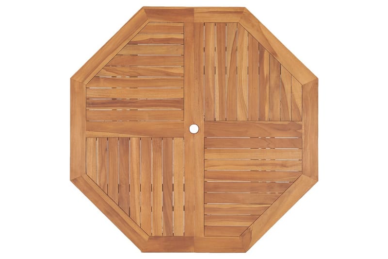 Matbord Utomhus för trädgården 110x110x75 cm massiv teak - Brun - Utemöbler - Trädgårdsbord & Utebord - Matbord ute