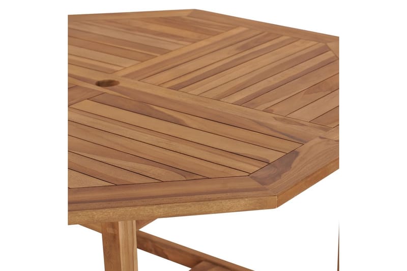 Matbord Utomhus för trädgården 110x110x75 cm massiv teak - Brun - Utemöbler - Trädgårdsbord & Utebord - Matbord ute