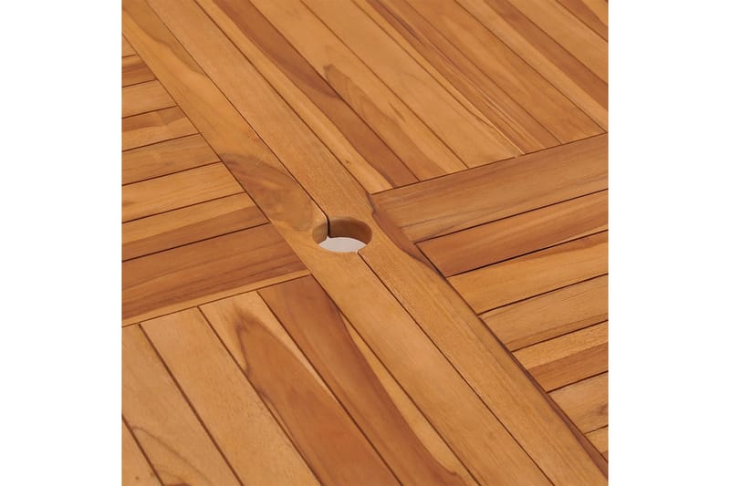 Matbord Utomhus för trädgården 110x110x75 cm massiv teak - Brun - Utemöbler - Trädgårdsbord & Utebord - Matbord ute