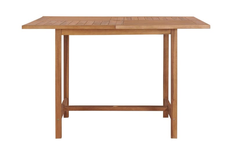 Matbord Utomhus för trädgården 110x110x75 cm massiv teak - Brun - Utemöbler - Trädgårdsbord & Utebord - Matbord ute