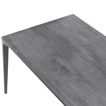 Matbord utomhus Sovareto 90x180 cm Steneffekt - Grå - Utemöbler - Trädgårdsbord & Utebord - Matbord ute
