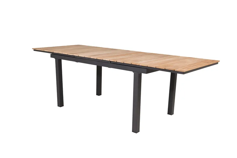 Mexico Förlängningsbart Matbord Utomhus 160-240 cm Brun/Svart - Venture Home - Utemöbler - Trädgårdsbord & Utebord - Matbord ute