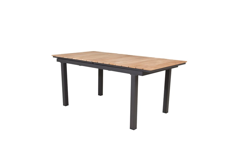 Mexico Förlängningsbart Matbord Utomhus 160-240 cm Brun/Svart - Venture Home - Utemöbler - Trädgårdsbord & Utebord - Matbord ute