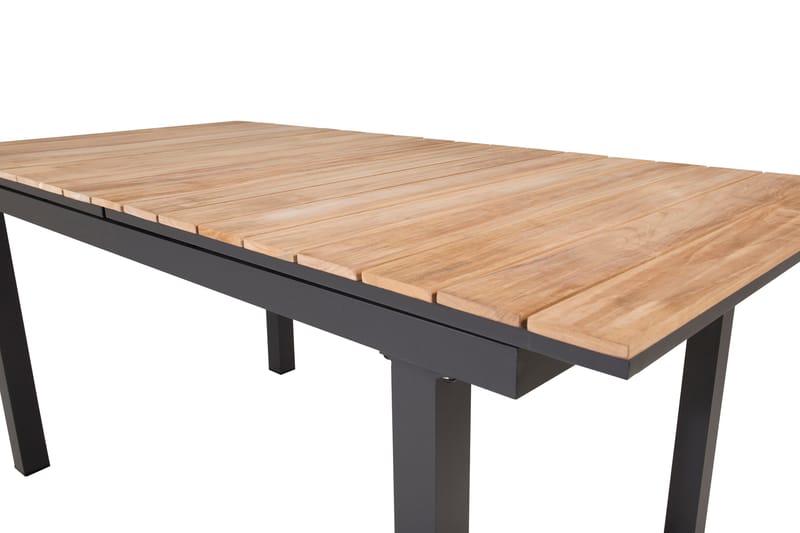 Mexico Förlängningsbart Matbord Utomhus 160-240 cm Brun/Svart - Venture Home - Utemöbler - Trädgårdsbord & Utebord - Matbord ute