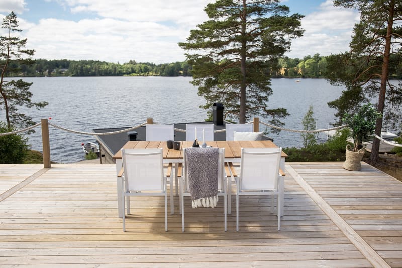 Mexico Matbord Utomhus 200 cm - Brun/Beige - Utemöbler - Trädgårdsbord & Utebord - Matbord ute