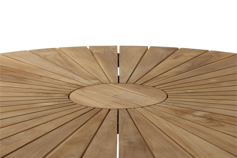 Mexico Matbord Utomhus Rund 140 cm Brun/Svart - Venture Home - Utemöbler - Trädgårdsbord & Utebord - Matbord ute