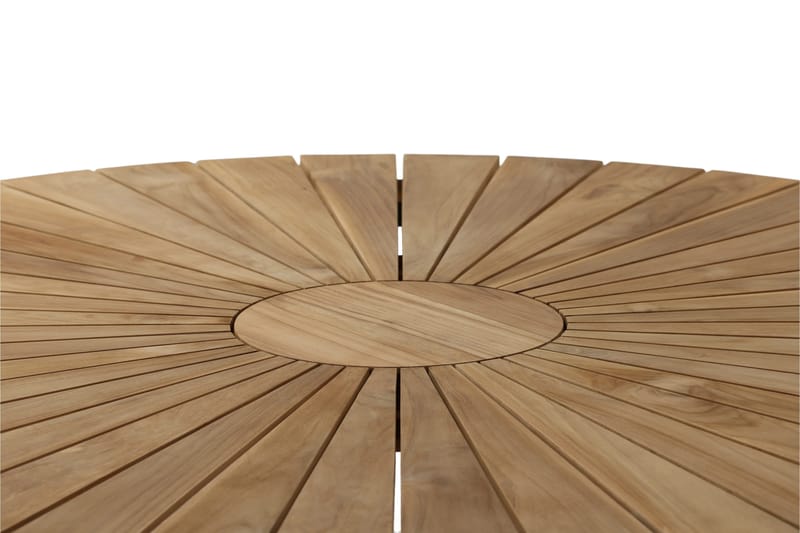 Mexico Matbord Utomhus Rund 140 cm Brun/Svart - Venture Home - Utemöbler - Trädgårdsbord & Utebord - Matbord ute