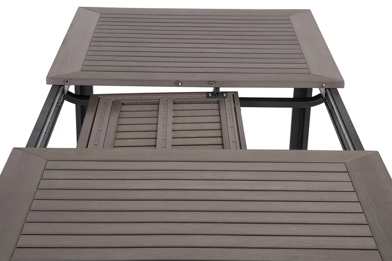 Monaco Förlängningsbart Matbord 152-210x90 cm - Svart / Grå - Utemöbler - Trädgårdsbord & Utebord - Matbord ute