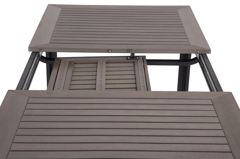 Monaco Förlängningsbart Matbord 152-210x90 cm - Svart / Grå - Utemöbler - Trädgårdsbord & Utebord - Matbord ute