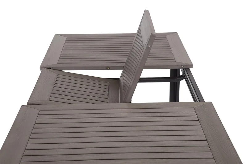 Monaco Förlängningsbart Matbord 152-210x90 cm - Svart / Grå - Utemöbler - Trädgårdsbord & Utebord - Matbord ute