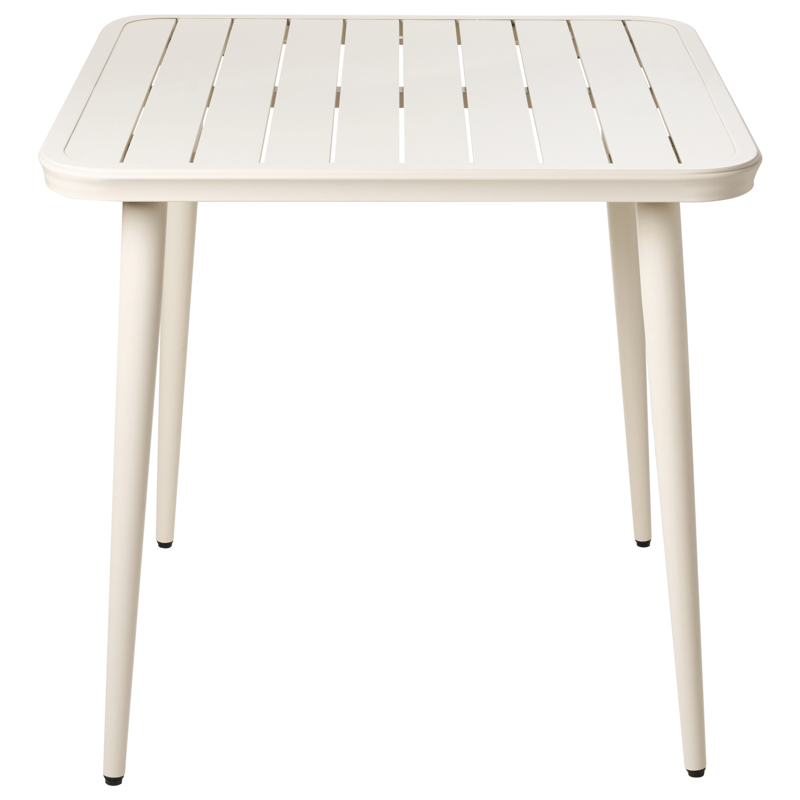 Matbord utomhus Naturno 80 cm Aluminum - Beige - Utemöbler - Trädgårdsbord & Utebord - Matbord ute