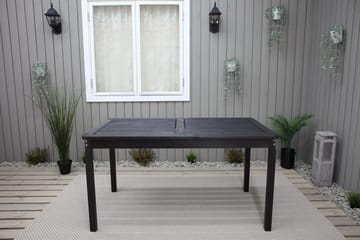 Olivio Matbord Utomhus 135x77 cm - Svart - Utemöbler - Trädgårdsbord & Utebord - Matbord ute