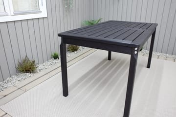Olivio Matbord Utomhus 135x77 cm - Svart - Utemöbler - Trädgårdsbord & Utebord - Matbord ute
