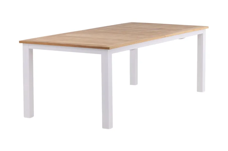 Panama Förlängningsbart Matbord Utomhus 224-324 cm - Teak/Vit - Utemöbler - Trädgårdsbord & Utebord - Matbord ute