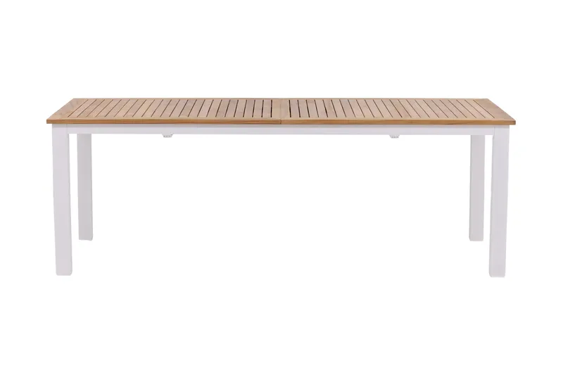 Panama Förlängningsbart Matbord Utomhus 224-324 cm - Teak/Vit - Utemöbler - Trädgårdsbord & Utebord - Matbord ute