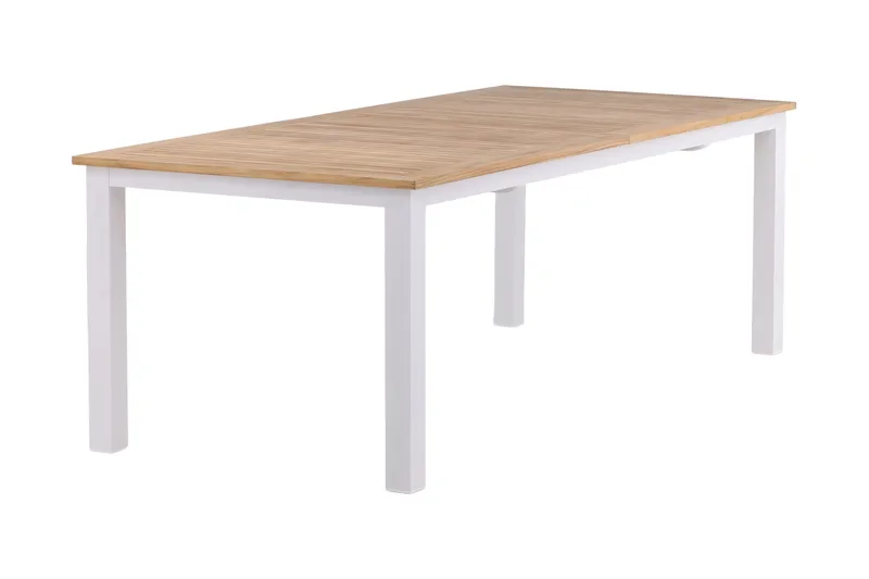 Panama Förlängningsbart Matbord Utomhus 224-324 cm - Teak/Vit - Utemöbler - Trädgårdsbord & Utebord - Matbord ute