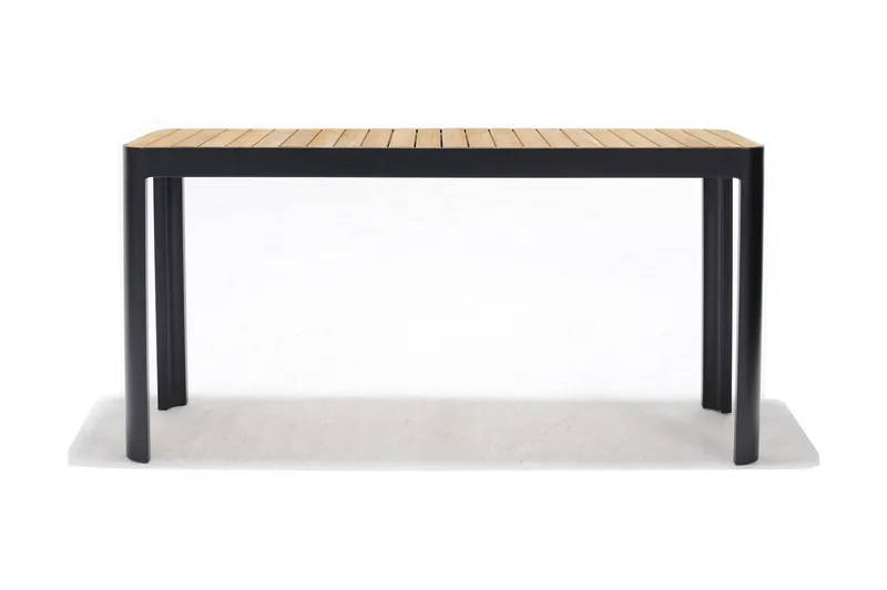 Portals Matbord Utomhus 143 cm - Svart/Trä - Utemöbler - Trädgårdsbord & Utebord - Matbord ute