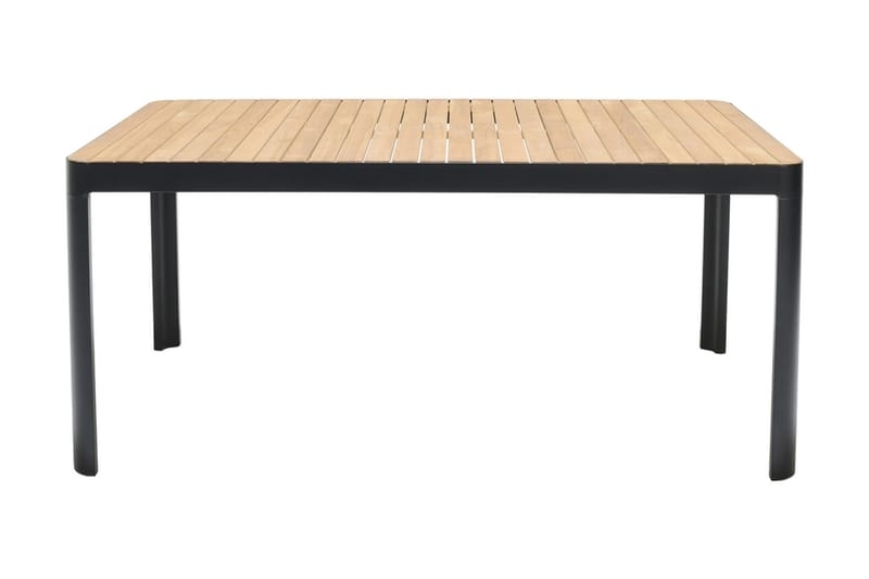 Portals Matbord Utomhus 161x95 cm - Teak/Svart - Utemöbler - Trädgårdsbord & Utebord - Matbord ute