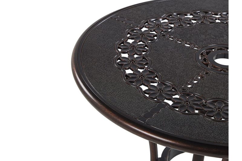 Radogna Matbord Utomhus 65 cm Rund - Brun - Utemöbler - Trädgårdsbord & Utebord - Matbord ute