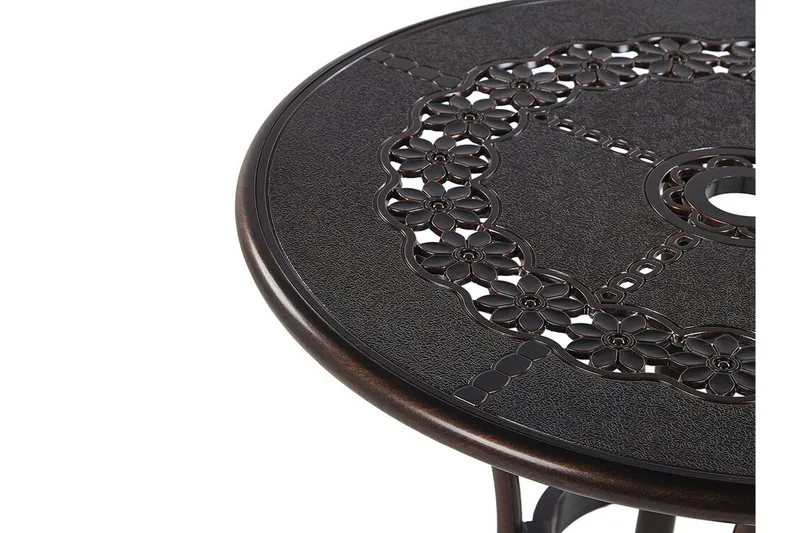 Radogna Matbord Utomhus 65 cm Rund - Brun - Utemöbler - Trädgårdsbord & Utebord - Matbord ute