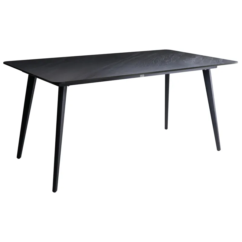 Matbord utomhus Rodallo 90x160 cm Sten - Svart - Utemöbler - Trädgårdsbord & Utebord - Matbord ute