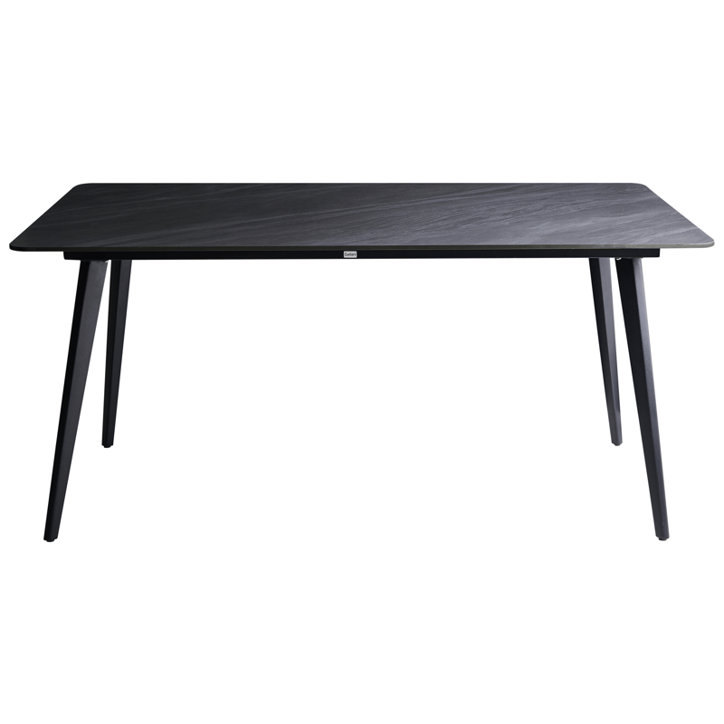 Matbord utomhus Rodallo 90x160 cm Sten - Svart - Utemöbler - Trädgårdsbord & Utebord - Matbord ute