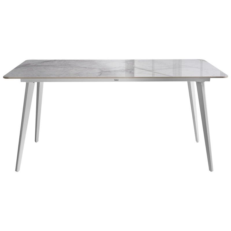 Matbord utomhus Rodallo 90x160 cm Sten - Vit - Utemöbler - Trädgårdsbord & Utebord - Matbord ute