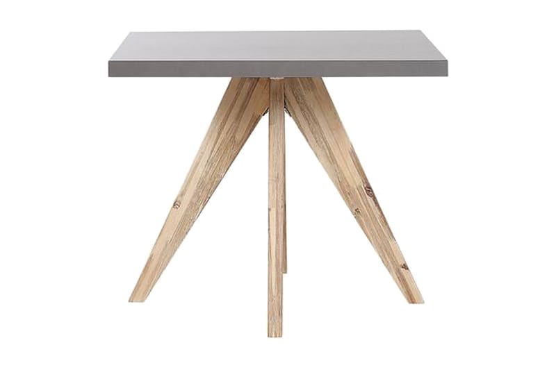 Rund Trädgårdsbord betongeffekt 90 c 90 cm OLBIA - Grå - Utemöbler - Trädgårdsbord & Utebord - Matbord ute