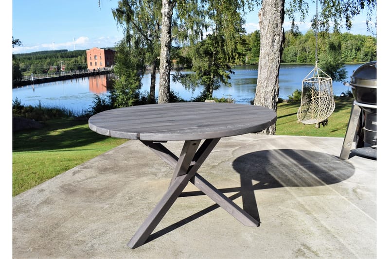 SCOTTSDALE Fasta Matbord Utomhus 112 cm Runt Shabby Chic - KWA - Utemöbler - Trädgårdsbord & Utebord - Matbord ute