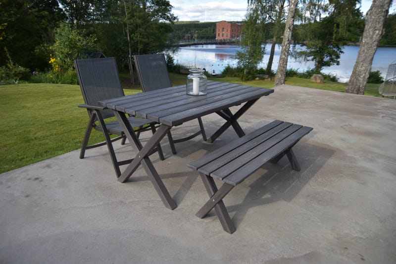 SCOTTSDALE Fasta Matbord Utomhus 150 cm Shabby Chic - KWA - Utemöbler - Trädgårdsbord & Utebord - Matbord ute