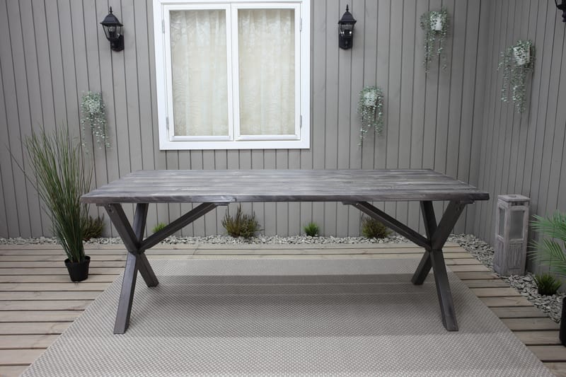 SCOTTSDALE Fasta Matbord Utomhus 190 cm Grå - KWA - Utemöbler - Trädgårdsbord & Utebord - Matbord ute