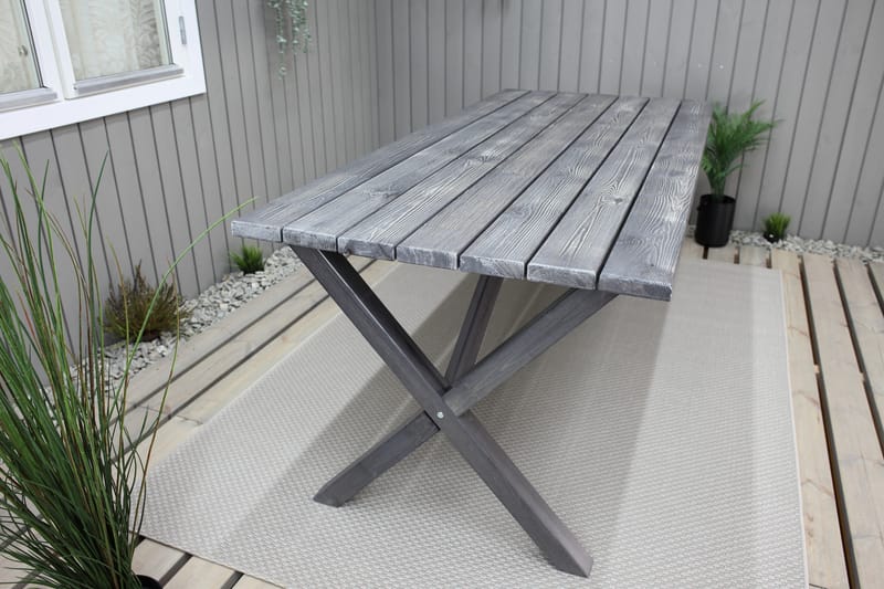 SCOTTSDALE Fasta Matbord Utomhus 190 cm Grå - KWA - Utemöbler - Trädgårdsbord & Utebord - Matbord ute