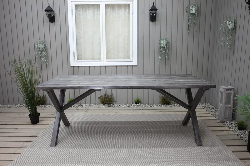 Scottsdale Fasta Matbord Utomhus 190 cm - Grå - Utemöbler - Trädgårdsbord & Utebord - Matbord ute